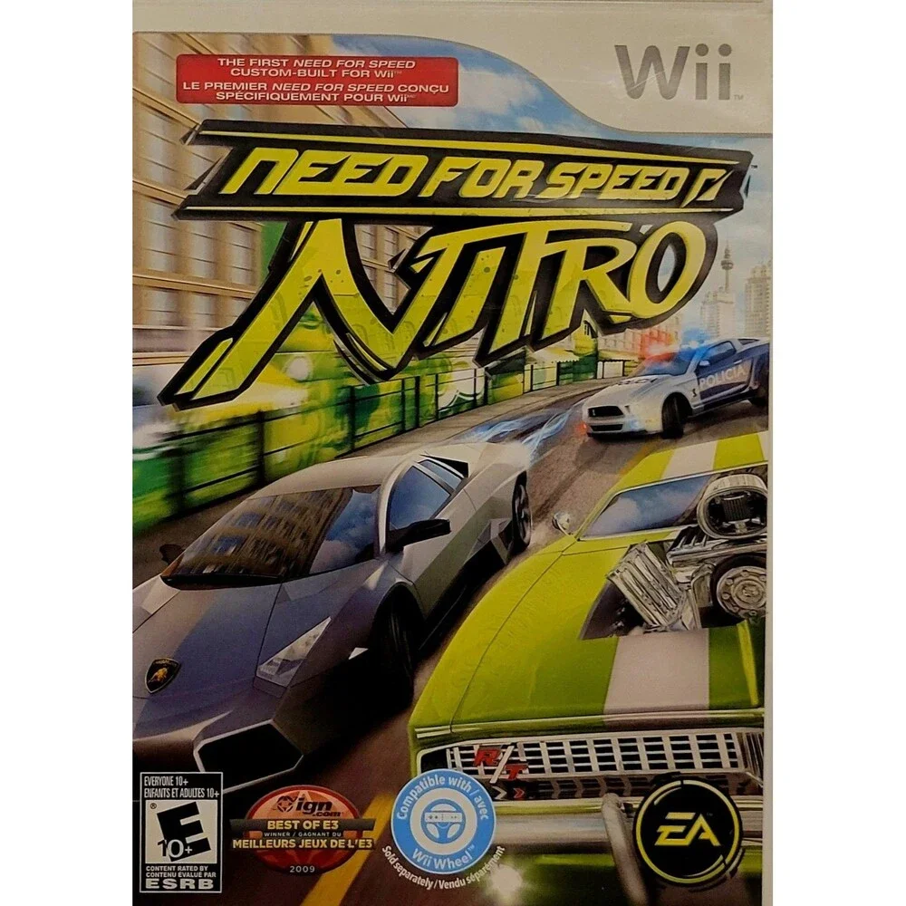 Need for Speed Nitro (Nintendo Wii) Complete/ Manual/ Tested/Fast Next Day Shipp